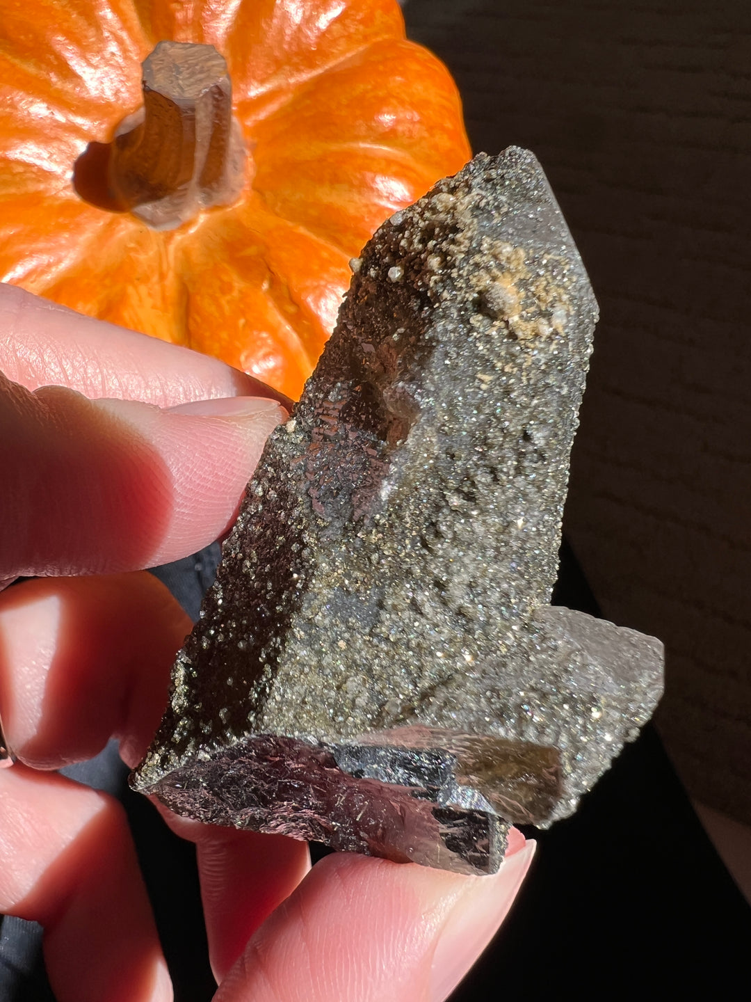 Lustrous Druzy Coated Smoky Quartz (1) | 45.6g