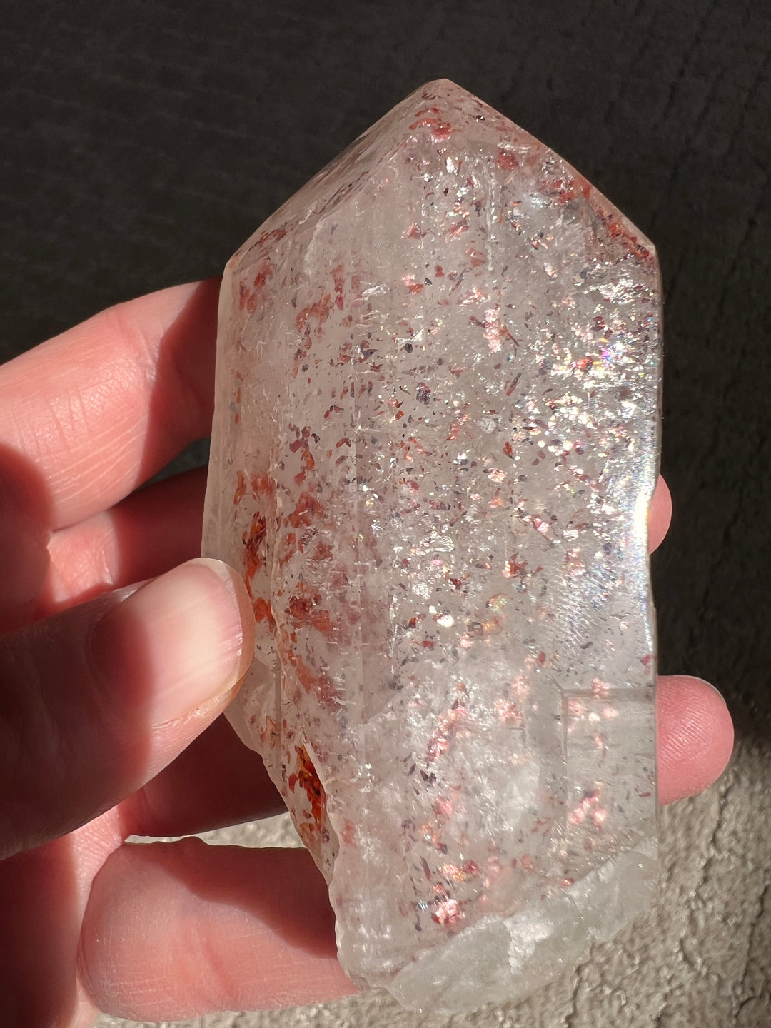 Sparkly Red Hematite Included Quartz (3) | 161.2g