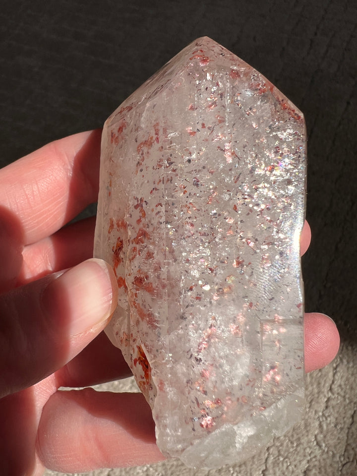 Sparkly Red Hematite Included Quartz (3) | 161.2g