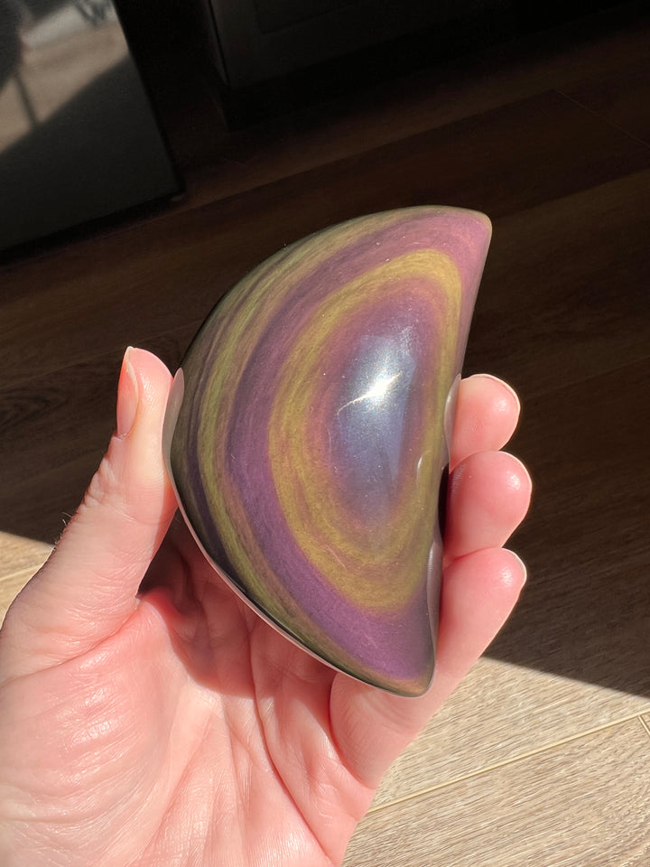 Rainbow Obsidian Moon (21) | 136g