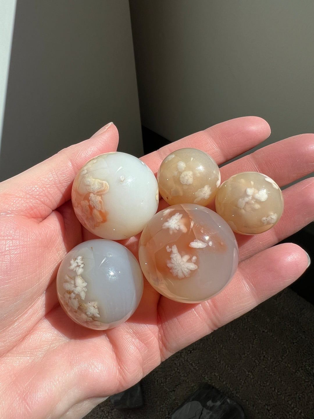 Wholesale Flower Agate Spheres