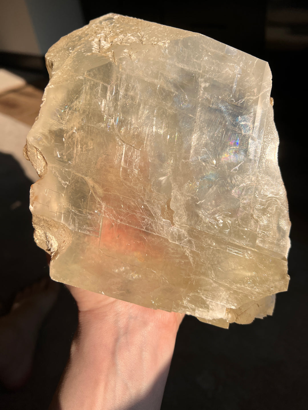8.10lb Optical Calcite Big bubble Enhydro!!