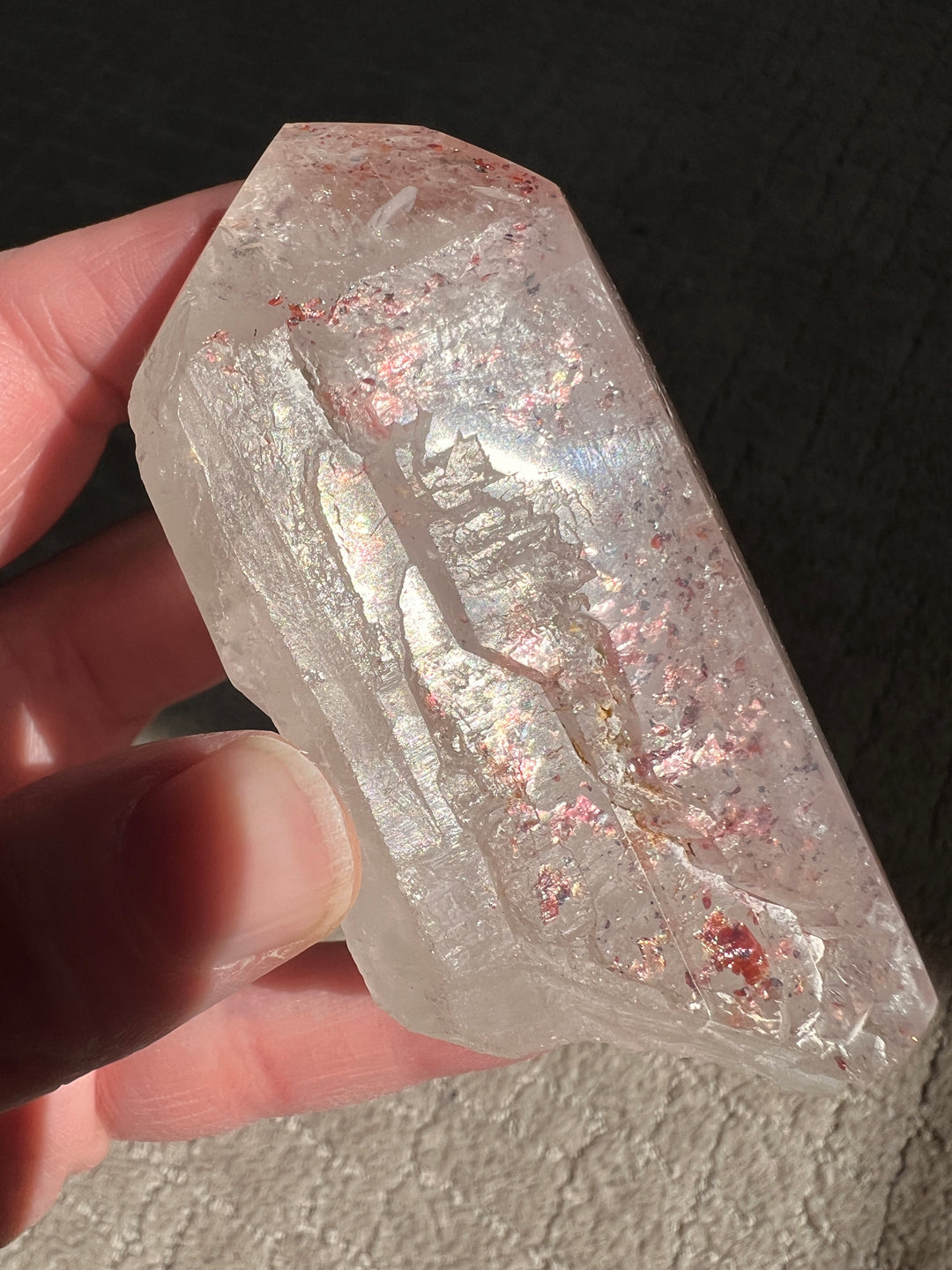 Sparkly Red Hematite Included Quartz (3) | 161.2g