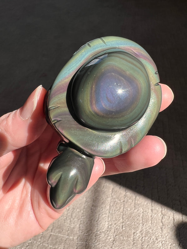 Rainbow Obsidian Turtle (6) | 97g