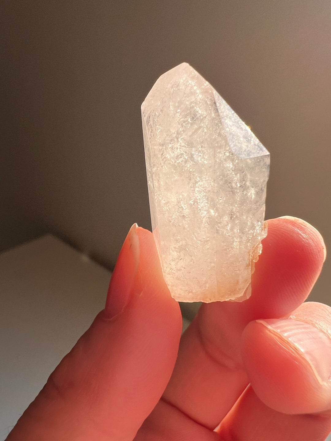 Partially Polished Quartz Enhydro (9) | 15.1g