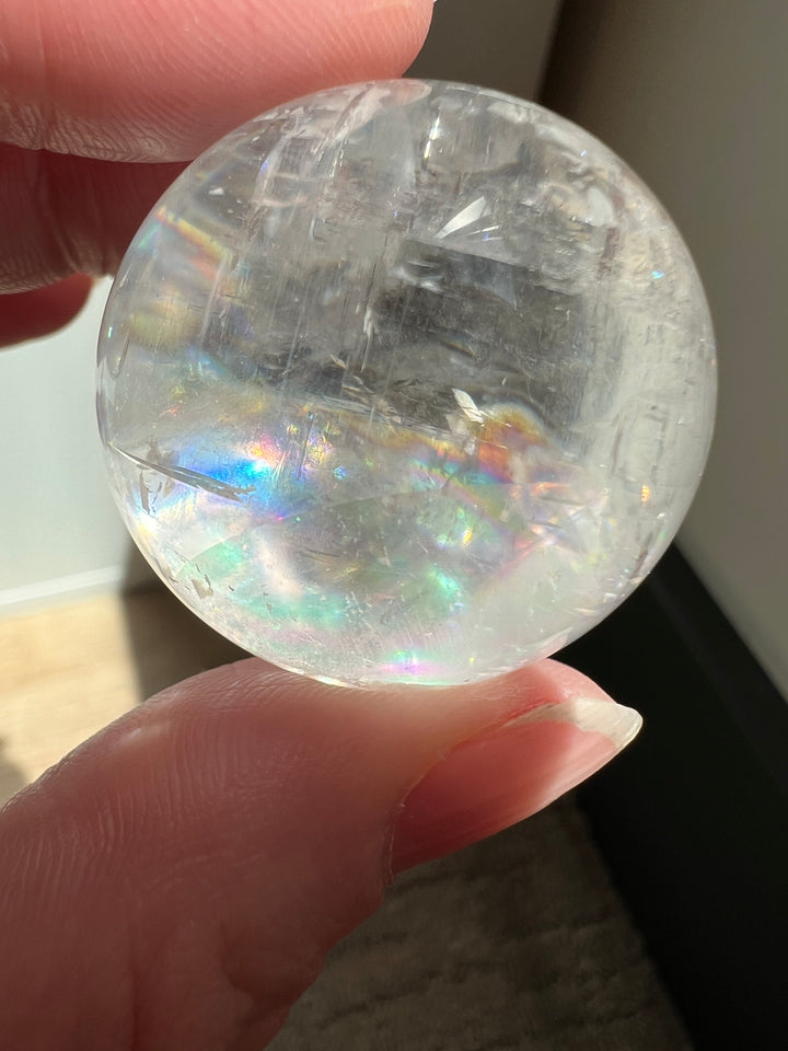 Optical Calcite Sphere (18) | 46.9g 32mm