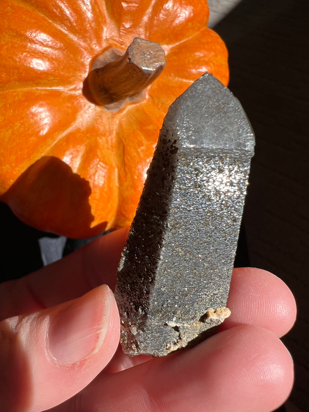 Lustrous Druzy Coated Smoky Quartz (2) | 23.5g