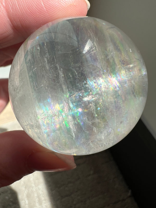 Optical Calcite Sphere (22) | 101.1g 42mm