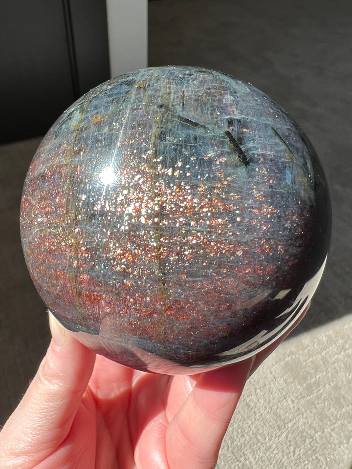 Confetti Iolite Sphere | 90mm Over 2 lbs
