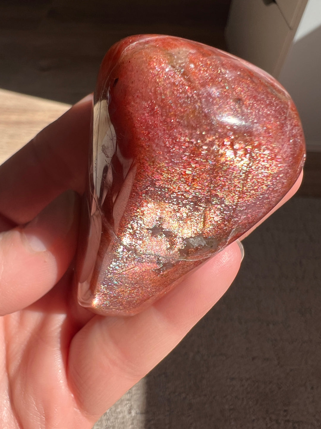 Tanzania Red Sunstone (3) | 114.8g