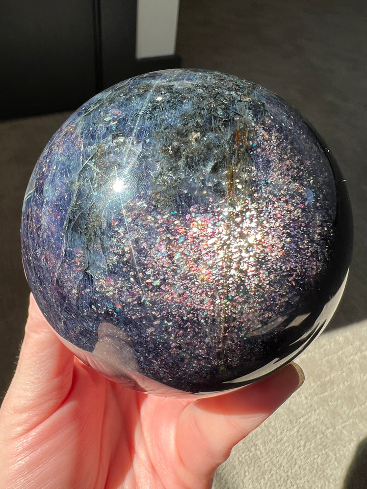 Confetti Iolite Sphere | 90mm Over 2 lbs