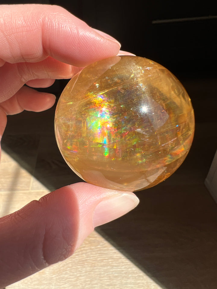 Honey Calcite Sphere | 48mm 136g