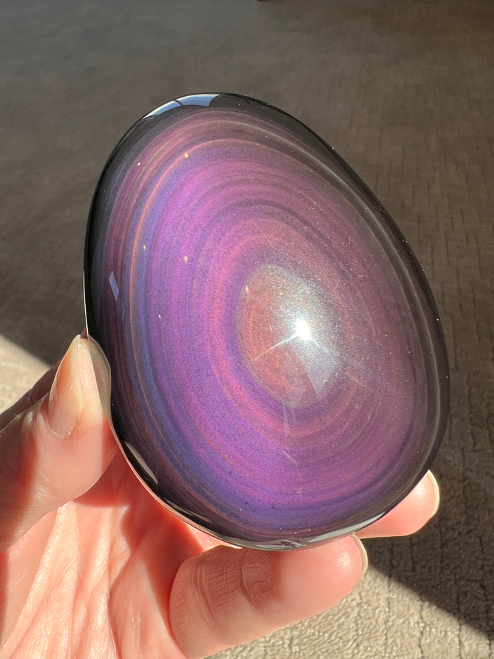 Rainbow Obsidian Palmstone (5) | 165g