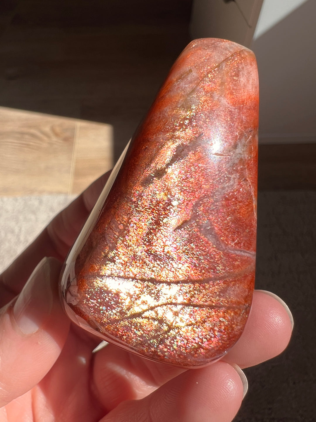 Tanzania Red Sunstone (3) | 114.8g