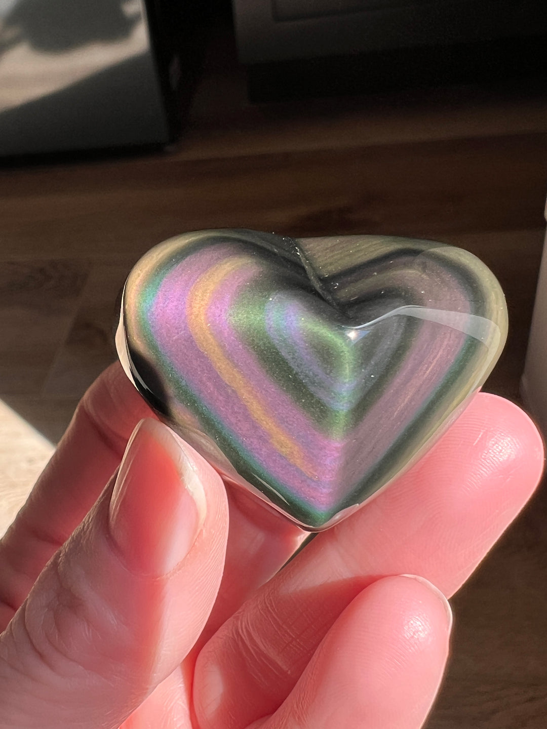 Rainbow Obsidian Heart (34) | 49g