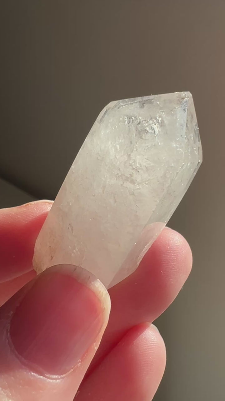 Partially Polished Quartz Enhydro (5) | 24g