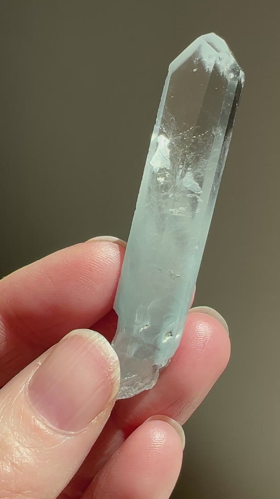 Polished Blue Tara Quartz (5) | 12.7g
