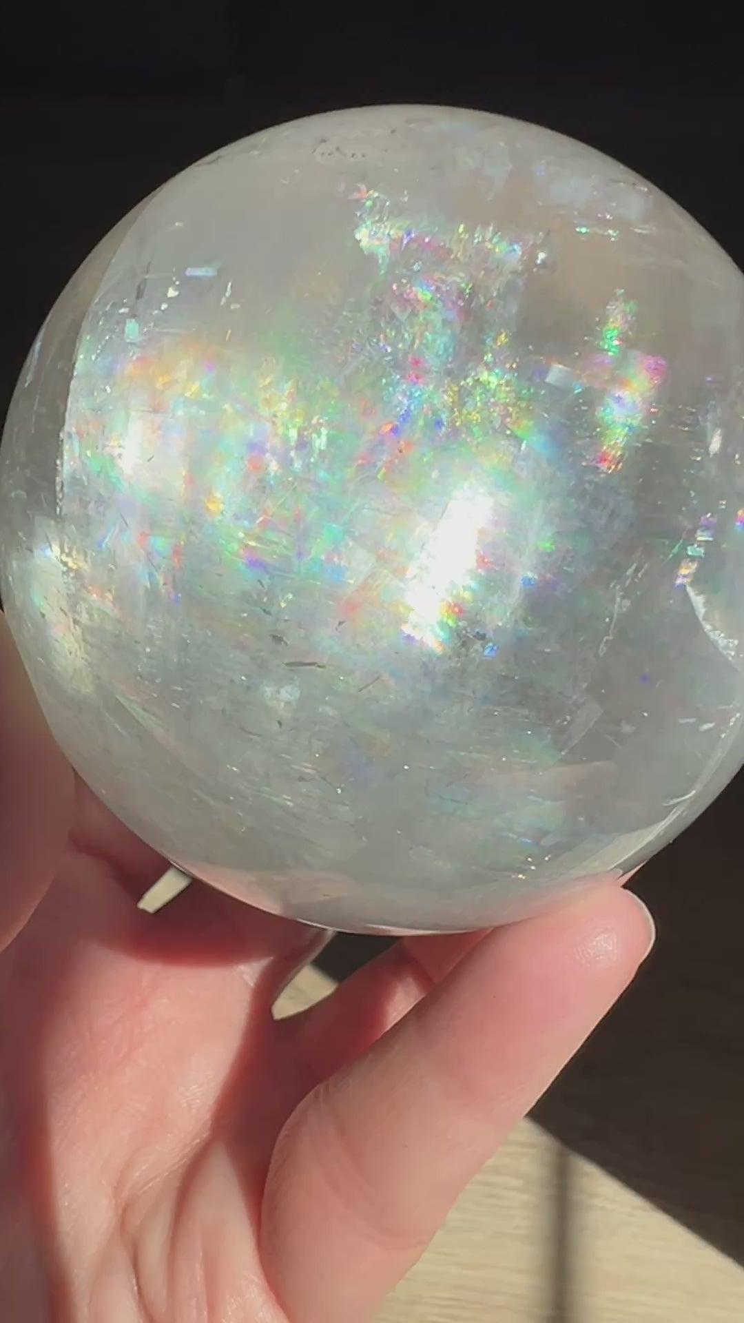Optical Calcite Sphere (7) | 571.3g 73mm