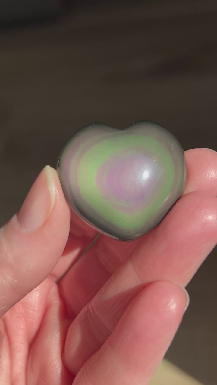 Rainbow Obsidian Heart (29)