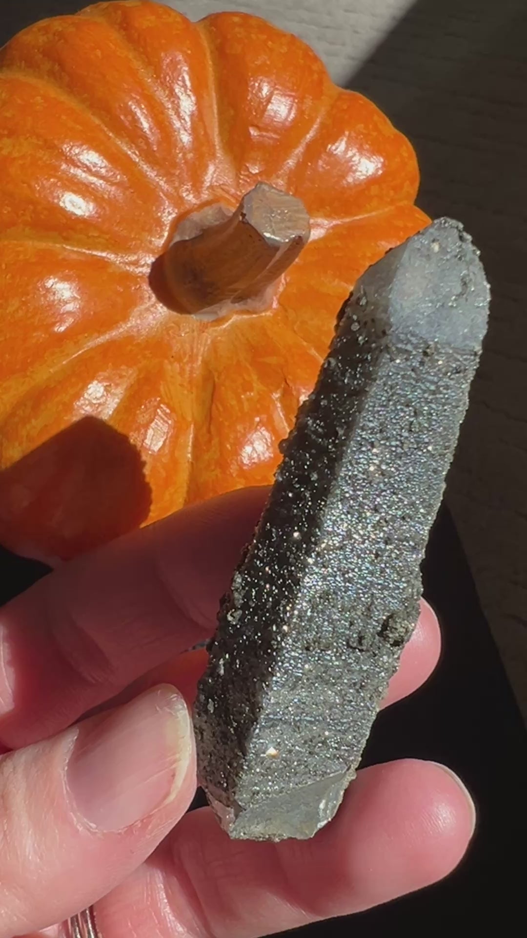 Lustrous Druzy Coated Smoky Quartz (3) | 37.2g
