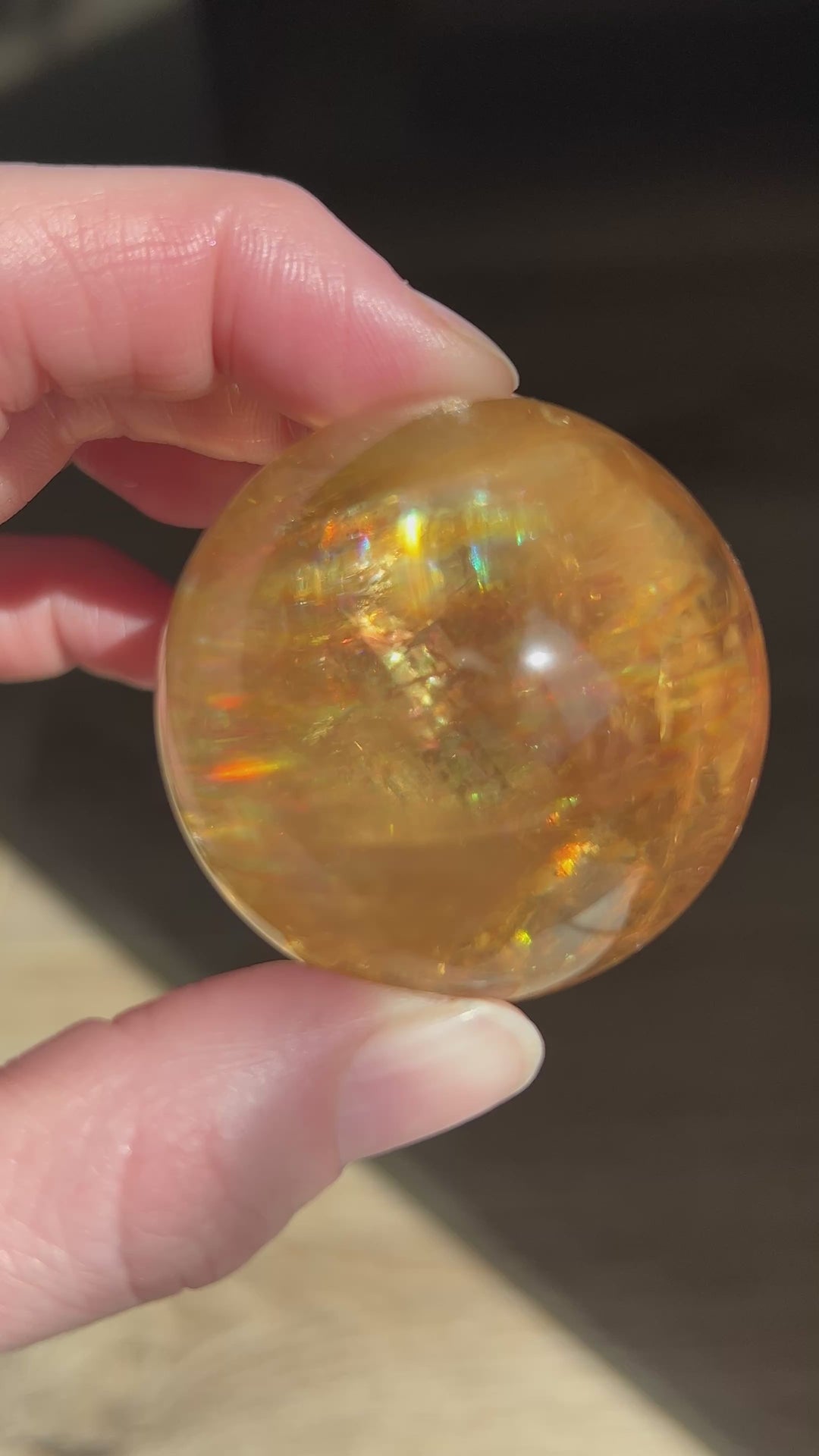 Honey Calcite Sphere | 48mm 136g