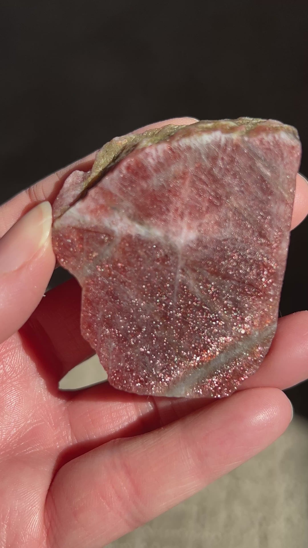 Raw Red Tanzania Sunstone (5) | 90.2g