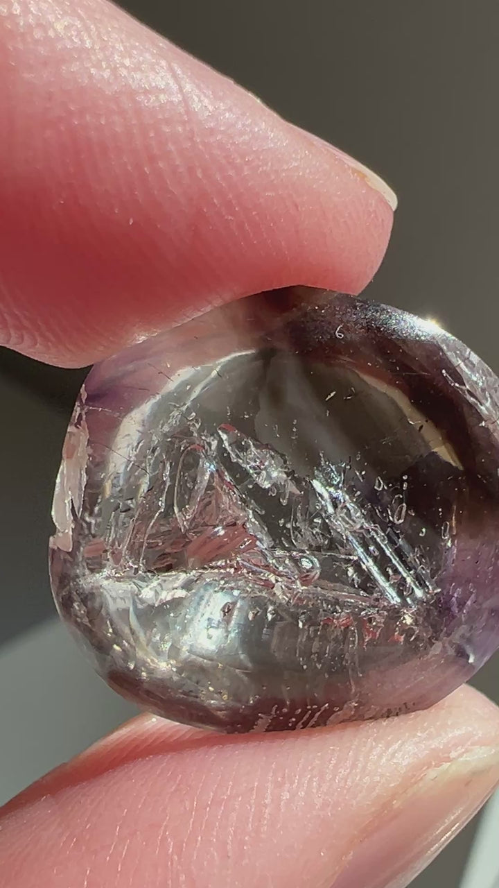 Smoky Amethyst Enhydro Cab | 7.8g