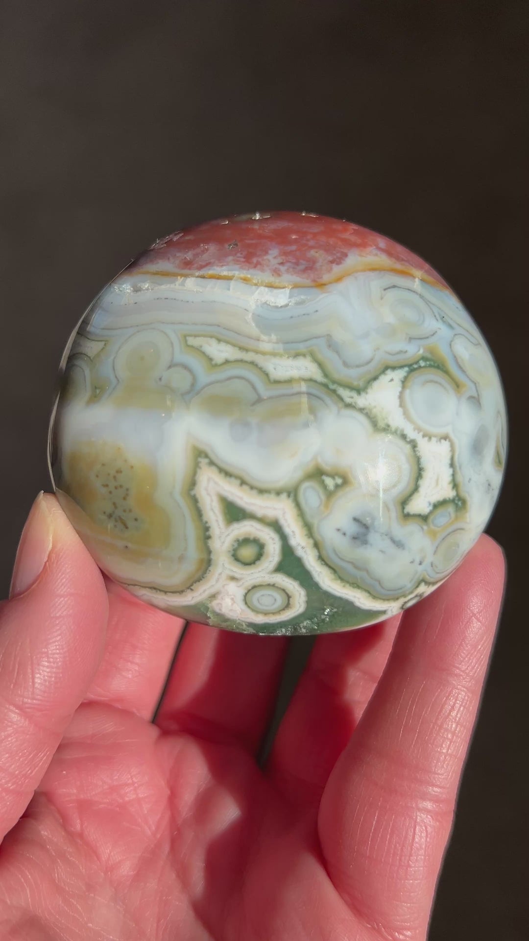 8th Vein Ocean Jasper Palmstone (2) | 221.6g