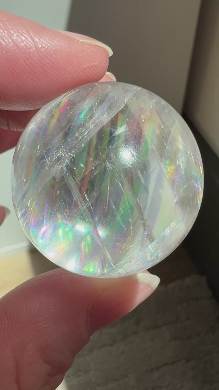 Optical Calcite Sphere (16) | 55.8g 34mm