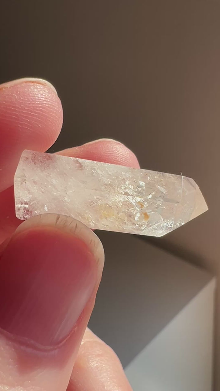 Partially Polished Quartz Enhydro (24) | 3.4