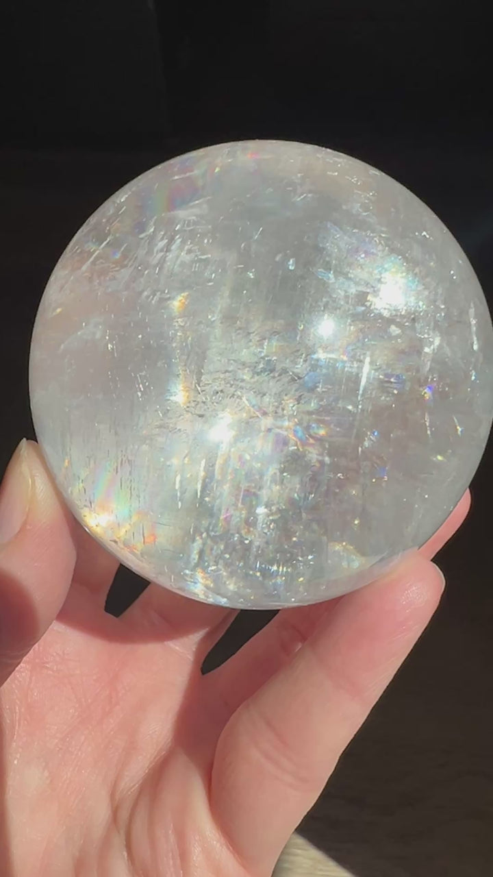Optical Calcite Sphere (1B) | 512.3g 70mm