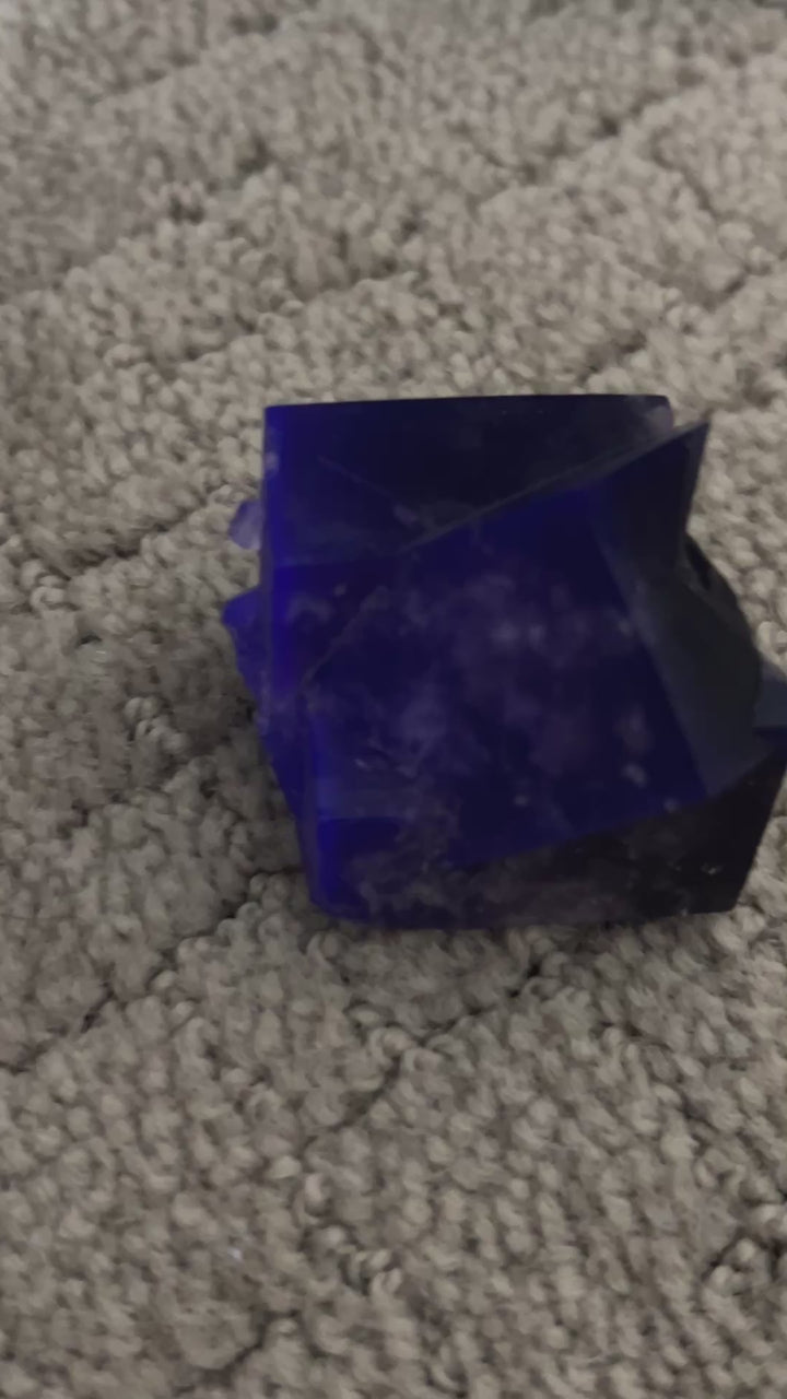 Purple Rain Pocket Fluorite Enhydro |68.2g