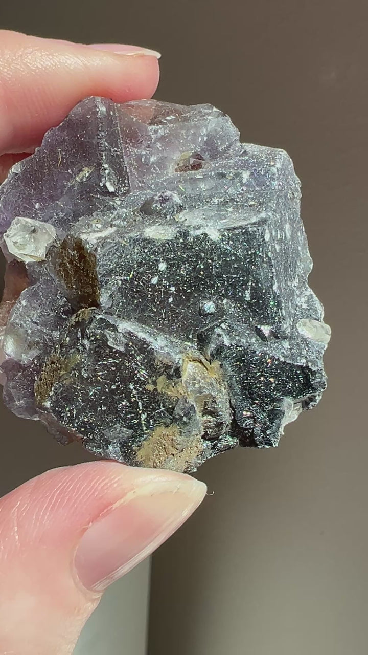 Fluorite with Rutile from Yaoganxian, China | 59.4g