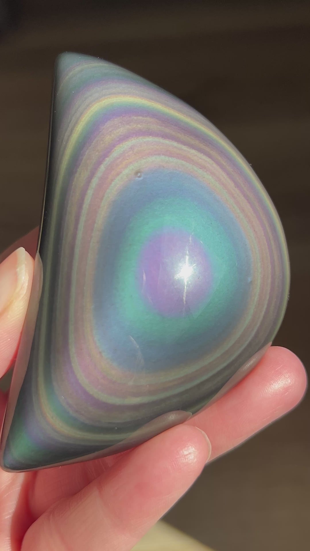 Rainbow Obsidian Moon (25) | 135g