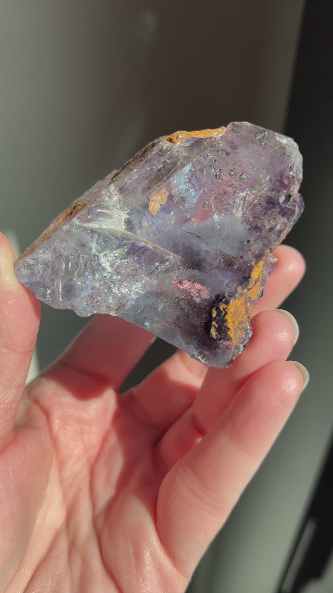 Ojuela Mine Fluorite w/ Enhydro and Pyrite inclusions | 180g