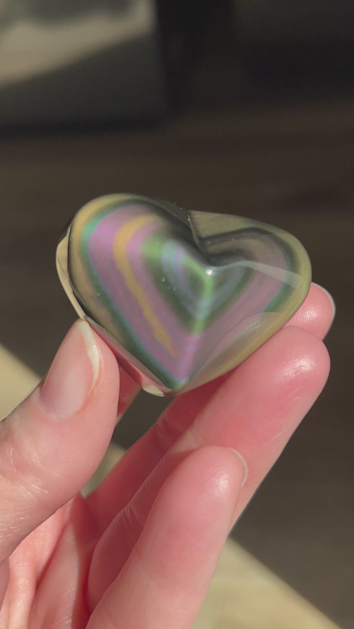 Rainbow Obsidian Heart (34) | 49g