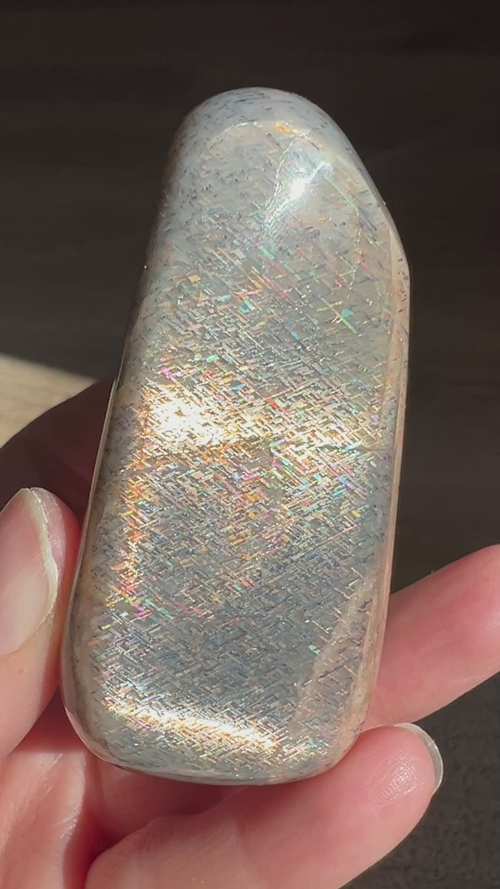 Tanzania Lattice Sunstone(3) | 162.2g