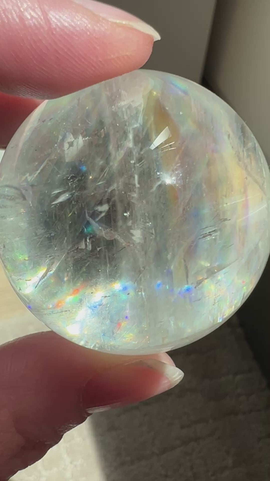 Optical Calcite Sphere (22) | 101.1g 42mm