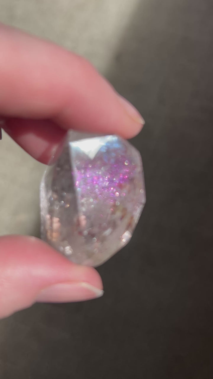 Pink Fire Quartz w/Amethyst (6) | 25.6g