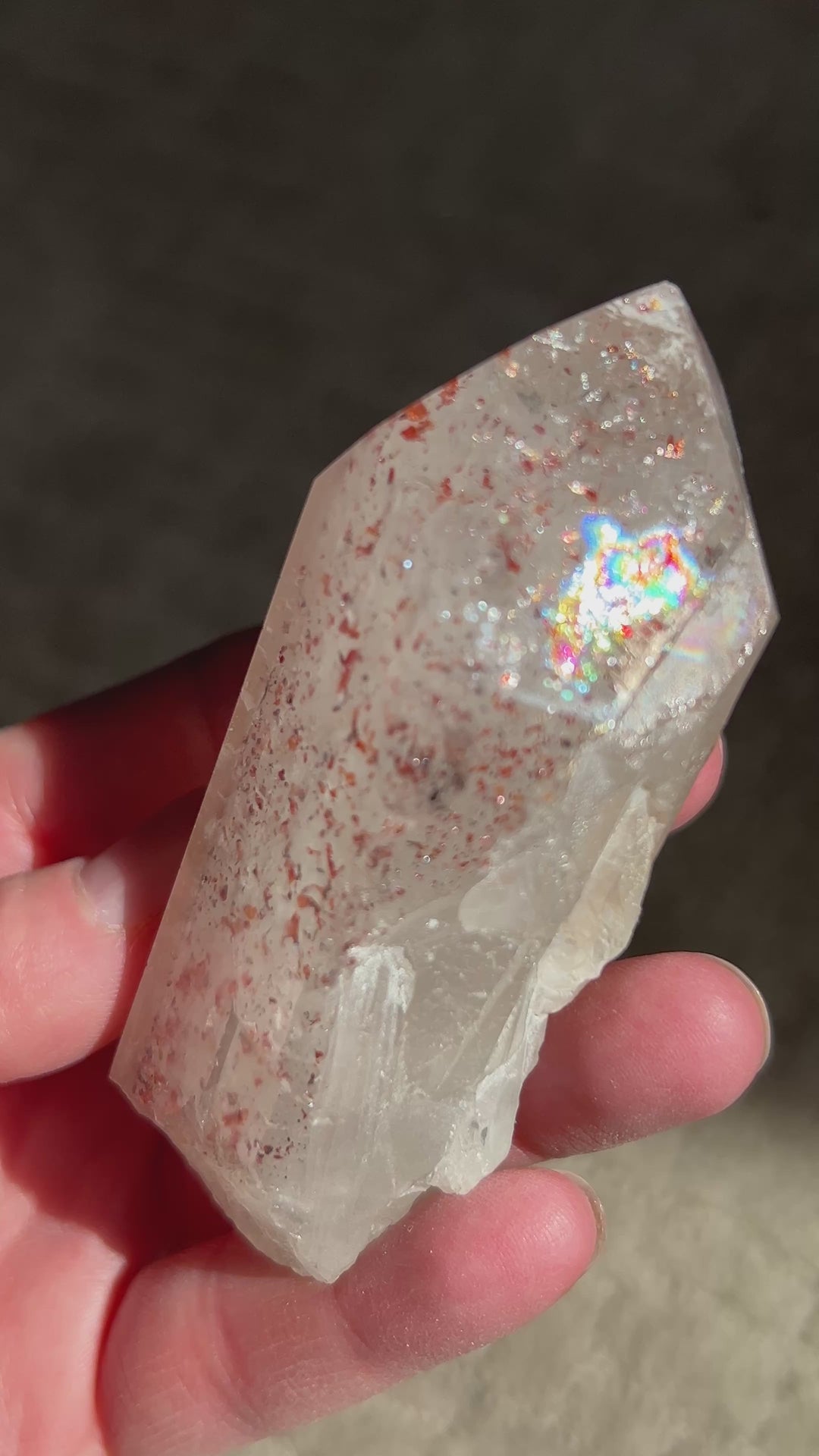 Sparkly Red Hematite Included Quartz (3) | 161.2g