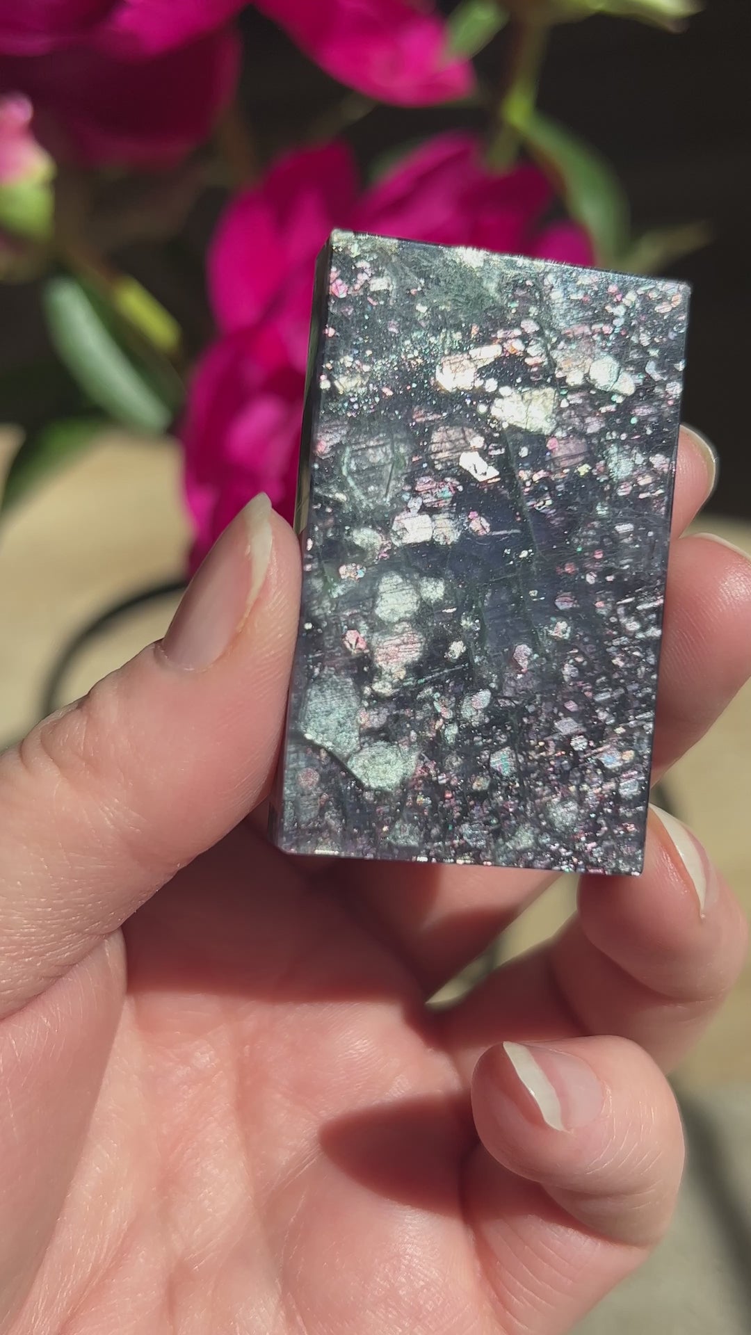 High Grade Iolite | Big Hematite Glitter | 35g (6)
