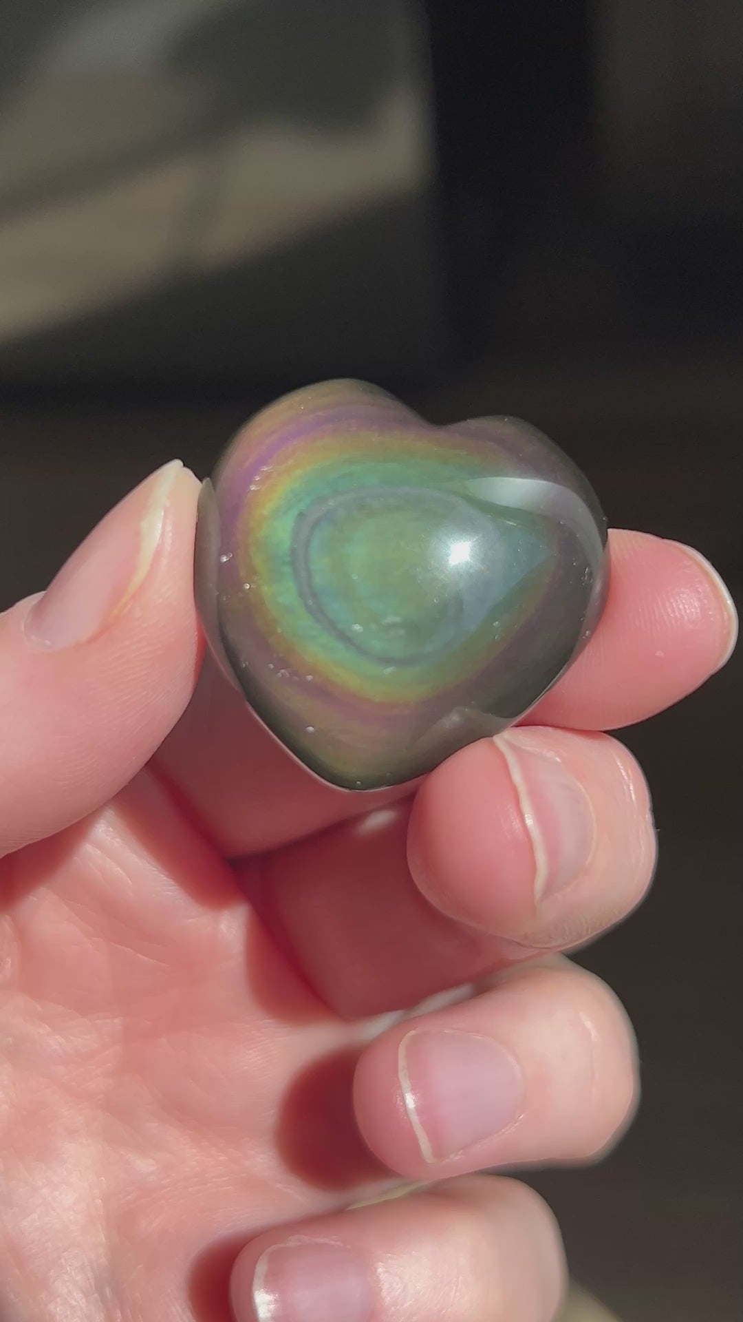 Rainbow Obsidian Heart (44)