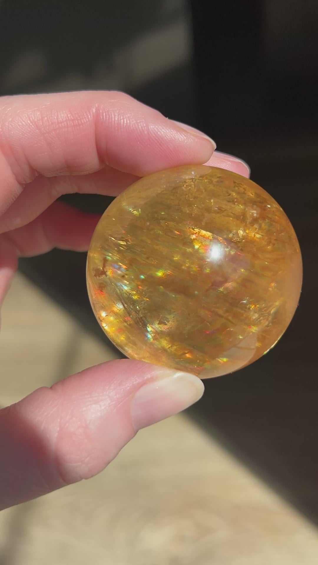 Honey Calcite Sphere | 48mm 136g