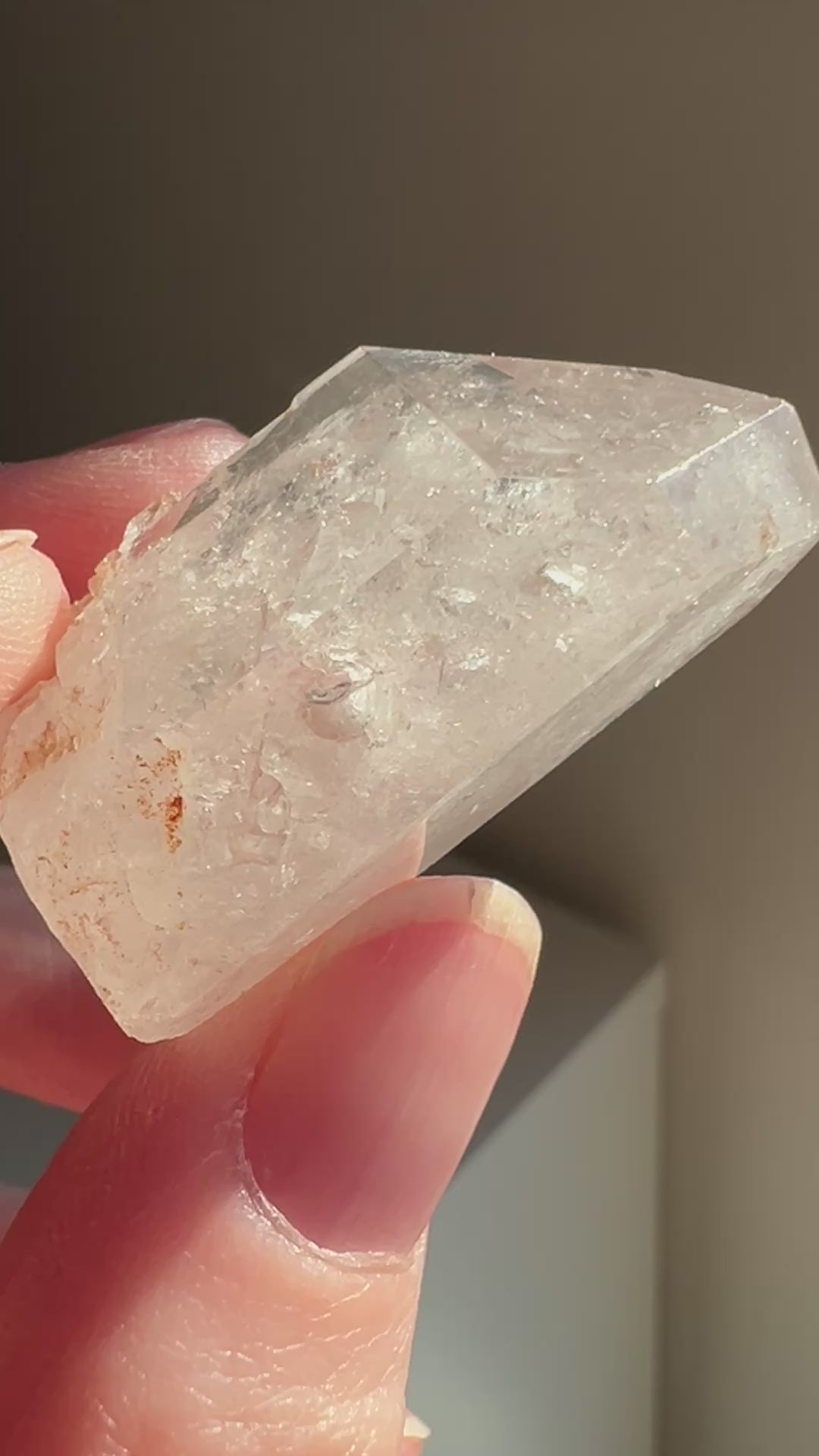 Partially Polished Quartz Enhydro (9) | 15.1g