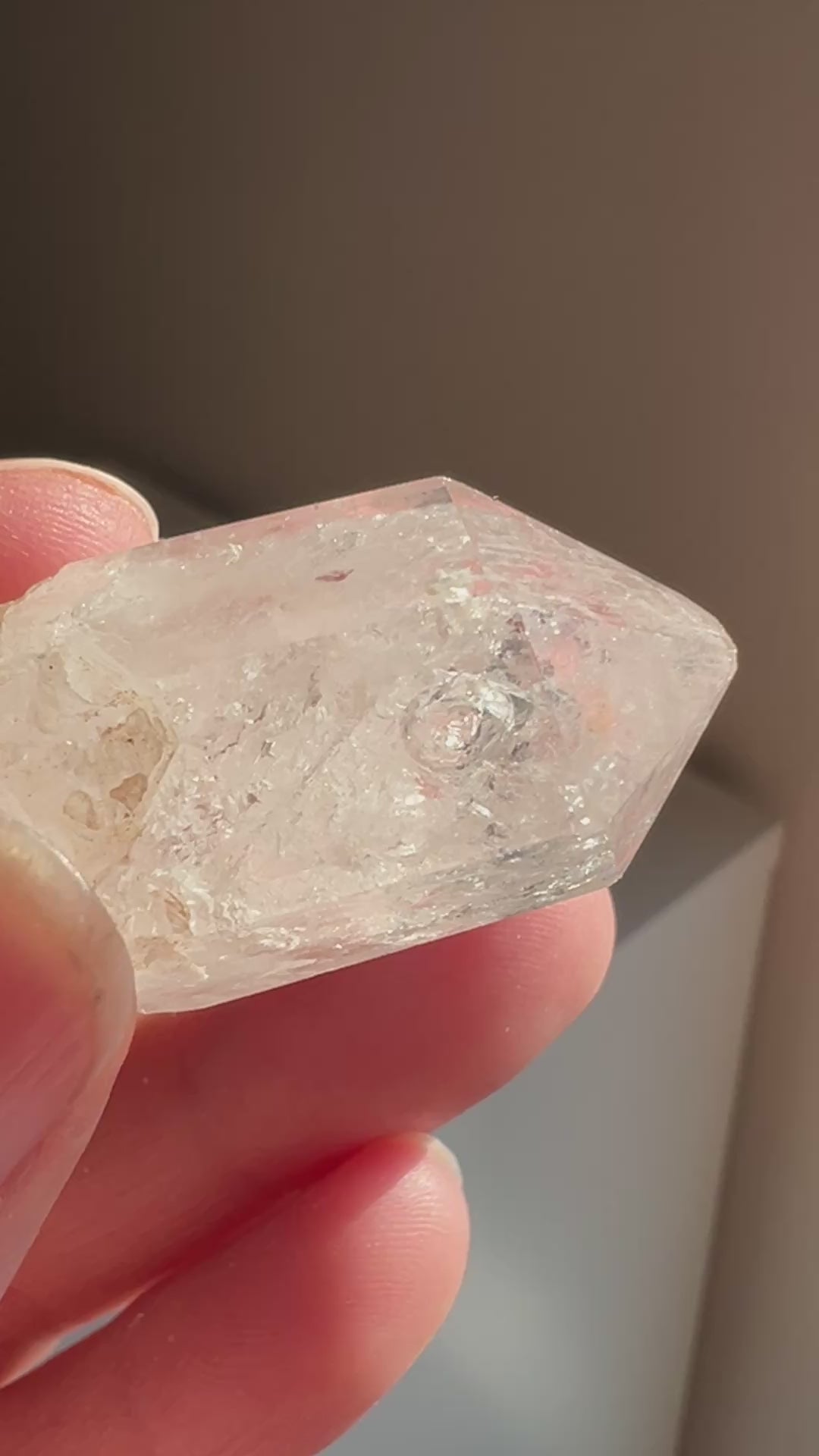 Partially Polished Quartz Enhydro (11) | 16.3g