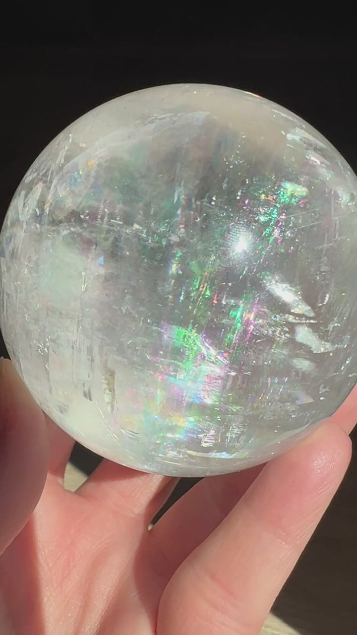 Optical Calcite Sphere (6) | 575.6g 71mm
