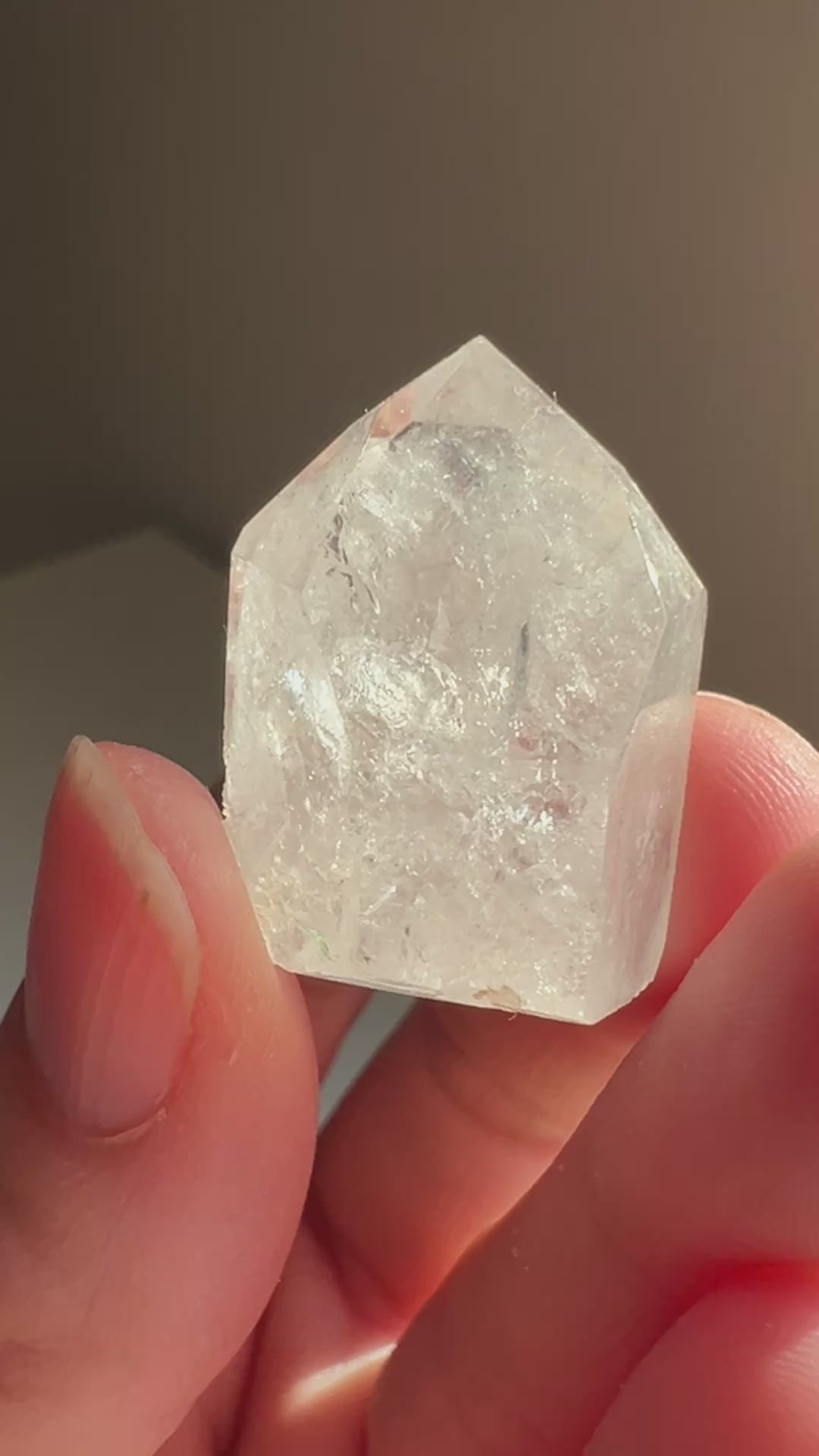 Partially Polished Quartz Enhydro (13) | 13.3g