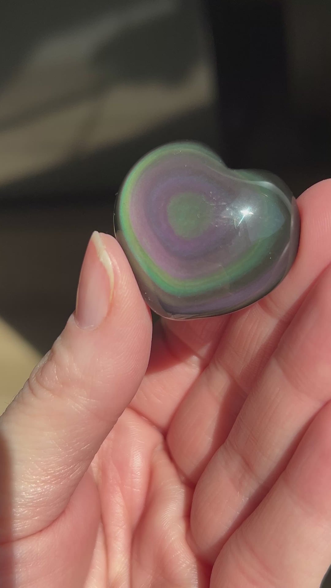 Rainbow Obsidian Heart (39)