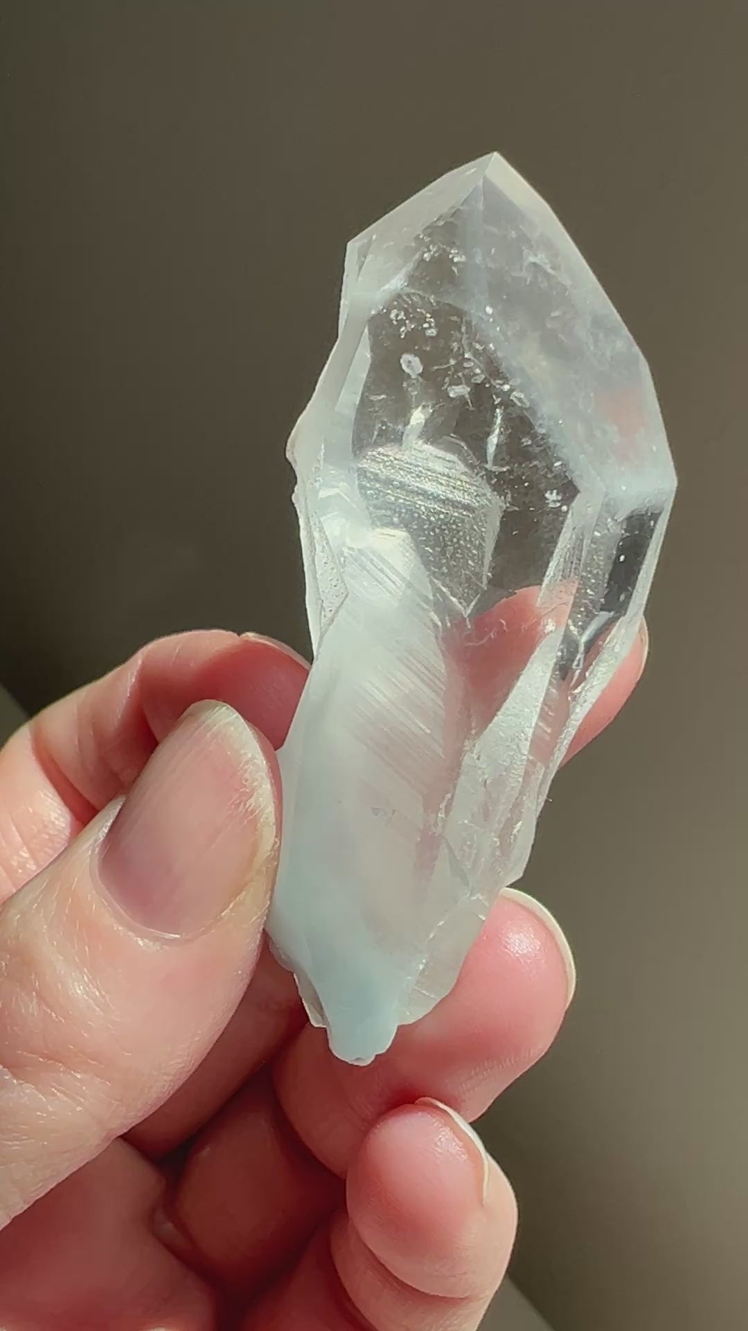 Partially Polished Blue Tara Quartz (8) | 40g