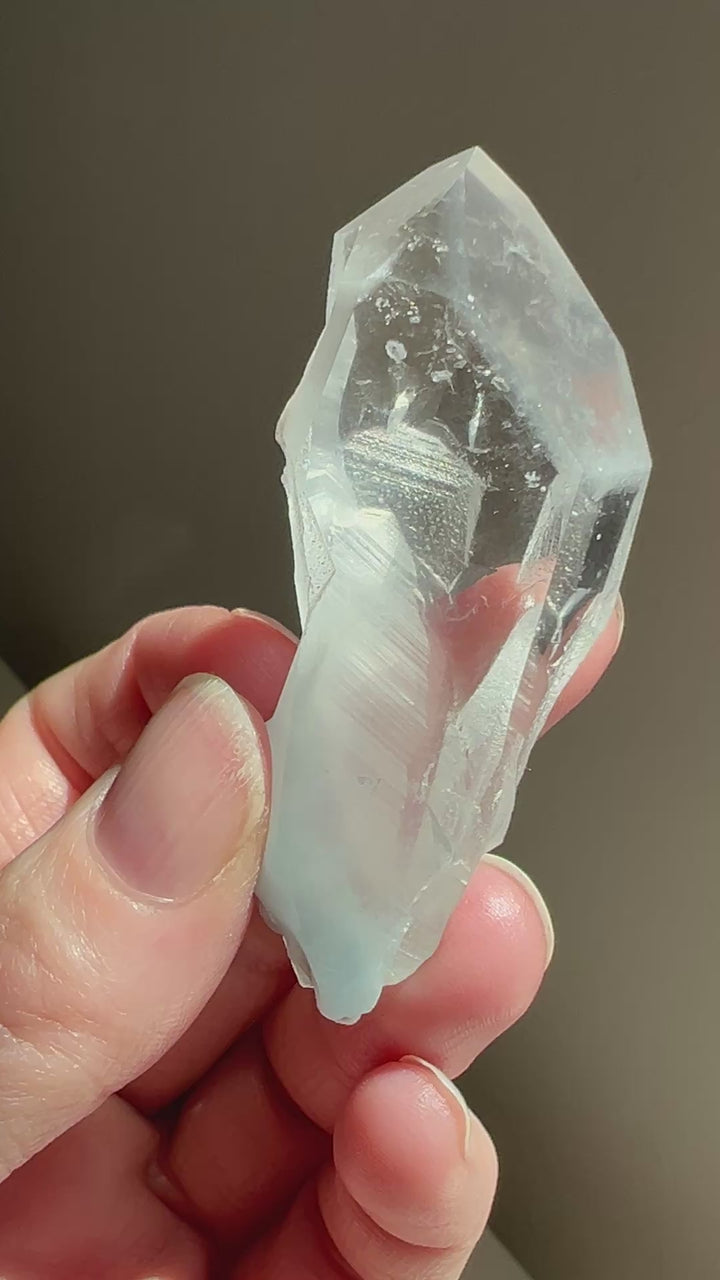 Partially Polished Blue Tara Quartz (8) | 40g
